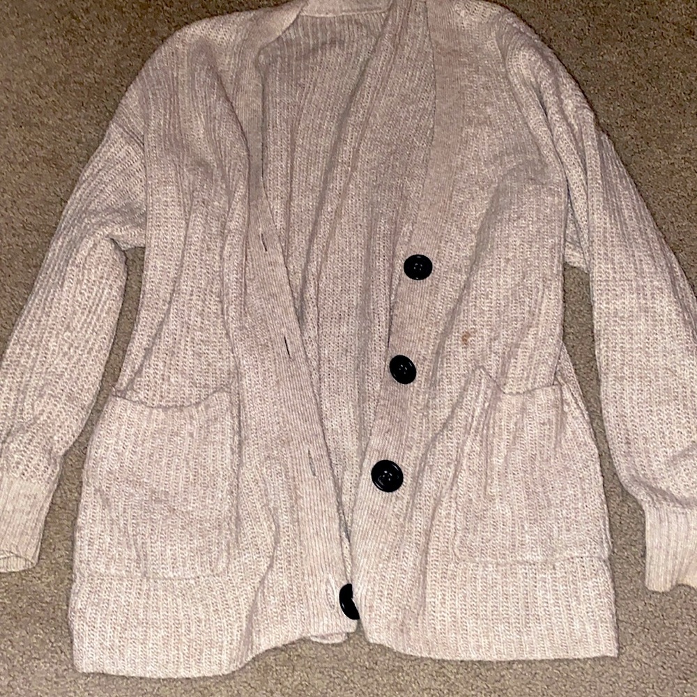 Cream cardigan with buttons, super cozy!